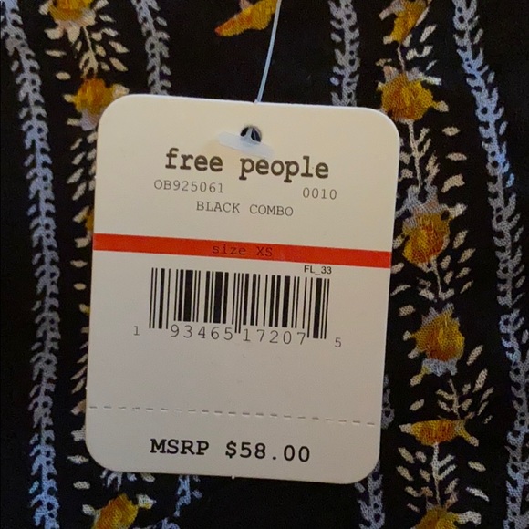 Free People Love to printed cami black combo - Picture 4 of 6